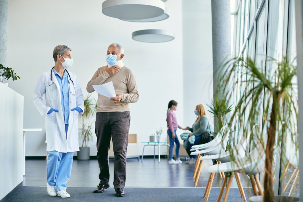 Doctor and Patient Image waiting room
