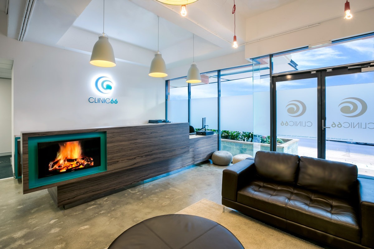 Modern medical clinic with bright interior designed by Space for Health architects Australia.